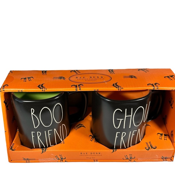 NEW Rae Dunn BOO FRIEND & GHOUL FRIEND Halloween Mug Set/2 - Picture 4 of 6
